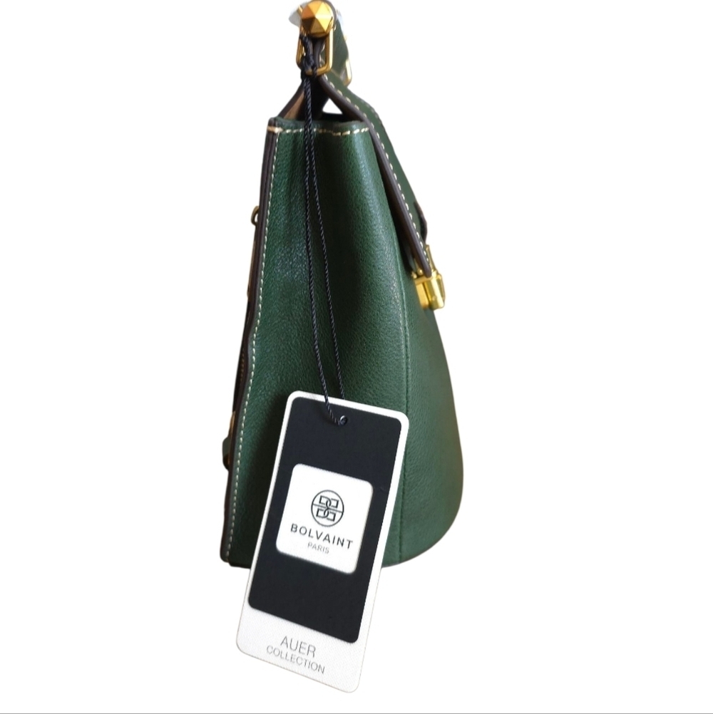 Bolvain The Françoise Backpack Deep Green Backpack/Hand Bag NWT - Picture 12 of 17